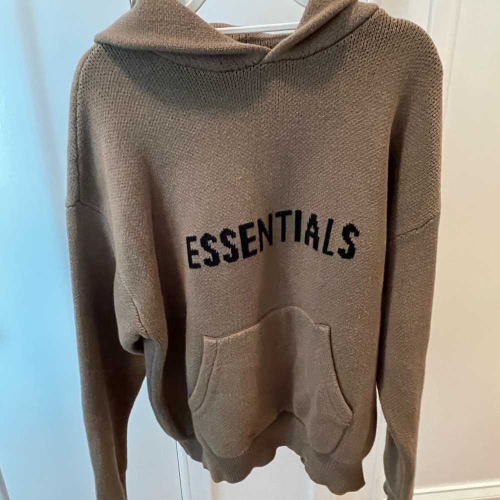 ESSENTIALS KNIT OVERSIZED HOODIE - LIMITED EDITION